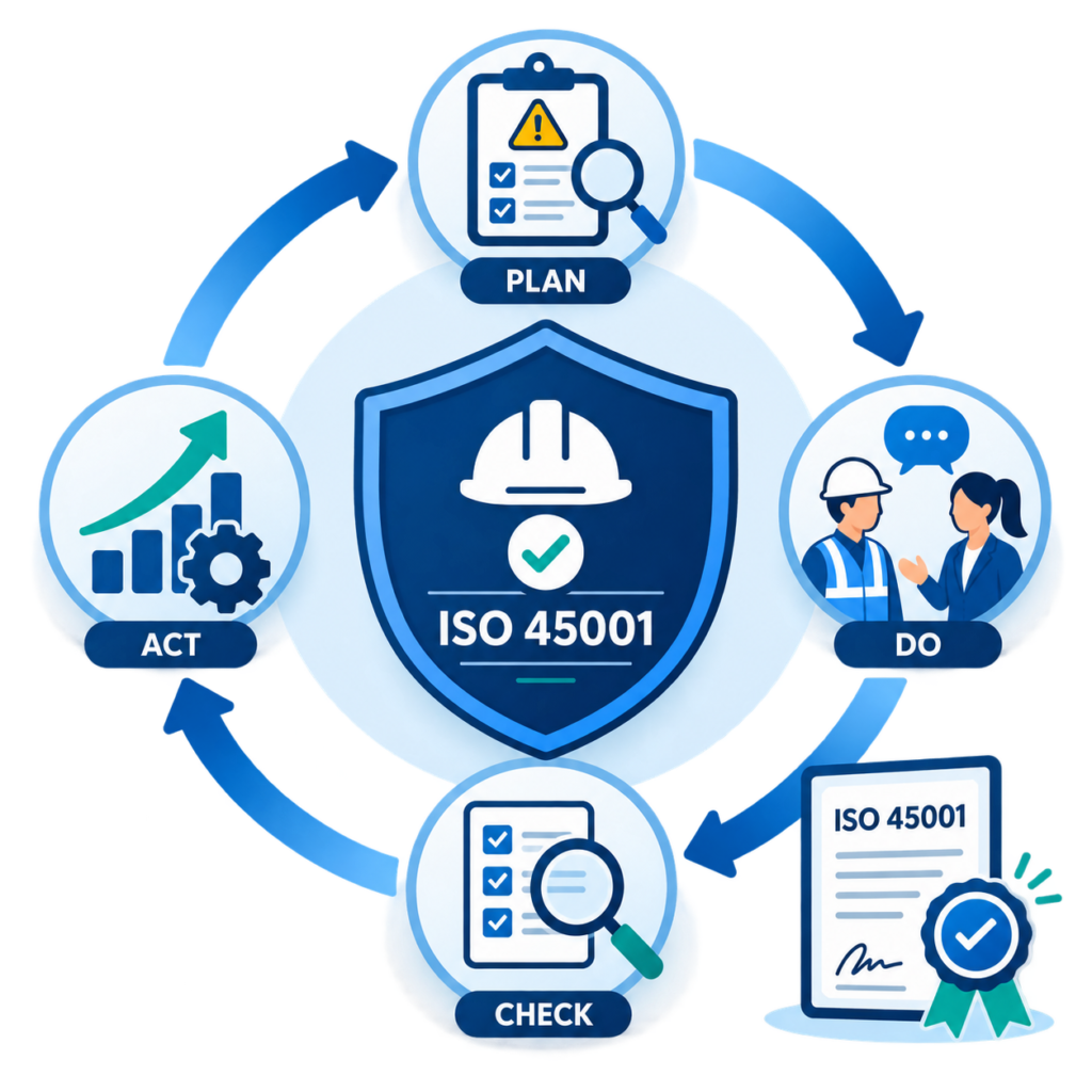 ISO 45001 Standard Plan Do Check Act Cycle