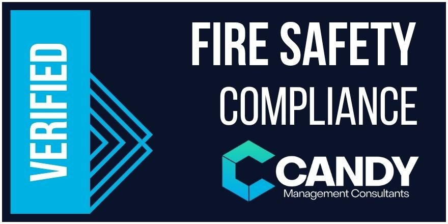 Fire Safety compliance dark badge